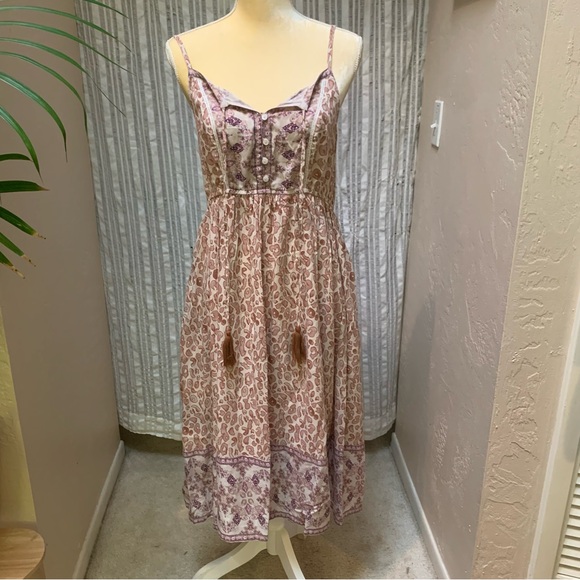 Charlie Paige Dresses & Skirts - Mauve bohemian sundress mid length